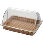 ベーカリーバスケット 40型 半回転ポリカーボネイト カバー付 トーダイ