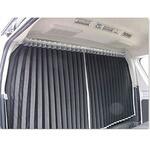 パーテーションカーテンフルキット【カーテンBK・マウントBK】200ハイエースワイド ミドルS-GL 5DR KAZZ-CREATION