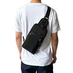 メッシュ風ボディバッグ-クロ Mobby's