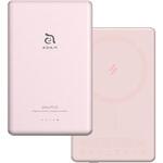 APBADGVC5PK GRAVITY C5 MagSafe対応ワイヤレス充電 5000mAh 超薄型 モバイルバッテリー ピンク ADAM elements