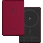APBADGVC5RD GRAVITY C5 MagSafe対応ワイヤレス充電 5000mAh 超薄型 モバイルバッテリー レッド ADAM elements