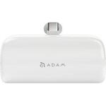 APBADGVP5CWH GRAVITY P5C ポケットサイズ USB Type-C直接充電 スタンド機能付 PD20W 5000mAh 急速充電 モバイルバッテリー ホワイト ADAM elements