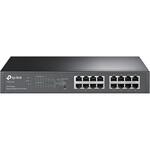 TL-SG1016PE 16ポート ギガビット デスクトップ/1Uラックマウント スイッチ (PoE+ 8ポート搭載) TP-LINK