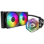 MasterLiquid 240 Atmos/240mm簡易水冷CPUクーラー/ブラックモデル/最新型デュアルチャンバーポンプ/Intel LGA1700/1200/1151/1150/1155/1156/AMD AM5/AM4ソケット対応 COOLER MASTER