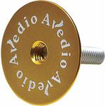 軽量アルミトップキャップ 一体型 ロゴ入 ゴールド AVEDIO(エヴァディオ)