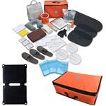 防災セット 車載用 車中泊セット 防災グッズ25点セット ソーラーパネル付き YAMAZEN(山善)