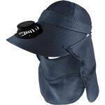 扇風機付帽子 ソーラーファン 8WAY 日焼け対策 熱中症対策 Type-C給電 ソーラーパネル 3段階風量調整 フェイスカバー・ネックガード・頭頂カバー LEPLUS NEXT