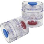 MCEフィルターカセット(サポートパッド付き・重量マッチング±50μg・0.80μm・25mm・2ピース・従来型・バンド付き・50個入) SKC(環境測定)