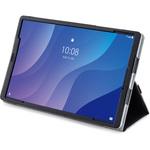 Lenovo Tab M10 HD 2nd Gen ケース カバー 手帳 フラップ レザー 軽量 ハンドホールドベルト付 ブラック エレコム