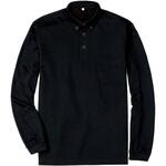 接触冷感ボタンダウン長袖ポロシャツ 小倉屋