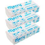 新メリータオル パルプ200枚3P 新橋製紙