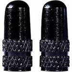 バルブアルミキャップ 仏式 ブラック 2個/セット AVEDIO(エヴァディオ)