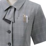 ENJOY ESA1029 LUMINOUS WINDOWPANE オーバーブラウス カーシーカシマ