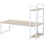 ラック付きデスク ロータイプ YAMAZEN(山善)