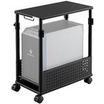 Bauhutte 昇降式L字デスク PCワゴン ビーズ