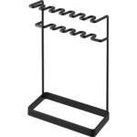 歯ブラシ&替え歯ブラシスタンド タワー 2段 ブラック 山崎実業