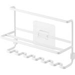 フィルムフック歯ブラシ&チューブホルダー タワー ホワイト 山崎実業