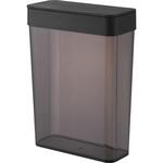 においが漏れにくいパッキン付き洗濯洗剤ボール収納ケース タワー 大容量 ブラック 山崎実業