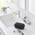 メガネとコンタクトレンズ用品が収納できるメガネケース タワー ブラック 山崎実業