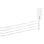 360度回転できる室内物干しタオルハンガー タワー ホワイト 山崎実業