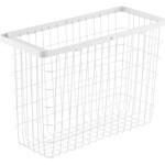ランドリーワイヤーバスケット タワー スリム L ホワイト 山崎実業
