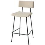 廃盤商品！本革ハイチェア　椅子 スチール脚 廃盤商品！本革ハイチェア 椅子 スチール脚 送料無料】 バーチェア