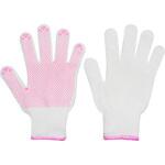 綿すべり止め手袋女性用5双組 アトム