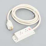 平刃OAタップ2個口コード付 アメリカン電機