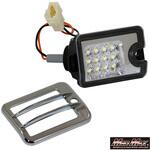 ダイハツ ハイゼットトラック S500P/S510P/S201P/S211P/S200P/S210P用 LEDバックランプ クリア+メッキ ガーニッシュセット MAD MAX(マッドマックス)