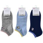 婦人 アンクレットソックス/小鳥刺繍 ゴートレイド