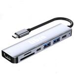 TYPE-C7in1ドッキングステーション 4K30Hz対応HDMI出力 LIBRA