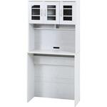 ゴミ箱上キャビネット 90幅 オークWH 不二貿易