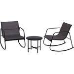 ロッキングチェア&テーブル 3点セット Astoria 不二貿易