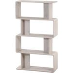 ディスプレイラック 4段 クレール ホワイトウォッシュ 不二貿易
