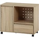 マルチワゴン(引き出し1杯タイプ) オーク 不二貿易