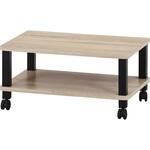 フィット マルチテーブル(キャスター付) オーク 不二貿易