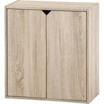 連結できる収納ボックス 扉付 オーク 不二貿易