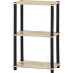 3段オープンラック オーク 不二貿易