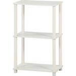 3段オープンラック オークWH 不二貿易