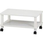 フィット マルチテーブル(キャスター付) オークWH 不二貿易