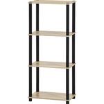 4段オープンラック オーク 不二貿易