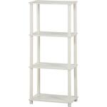 4段オープンラック オークWH 不二貿易