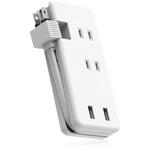 延長コード 電源タップ USB充電器 USBA×2ポート ケーブル収納 エレコム