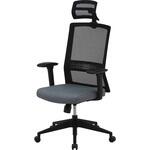 ヘッド付きハイバックチェア マスターⅣ GY 不二貿易