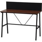 マグネット対応バックパネル付きデスク フィーノBR/BK 不二貿易