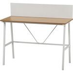 マグネット対応バックパネル付きデスク フィーノNA/WH 不二貿易