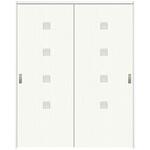 上吊り引き違い戸セット・MHドアタイプ ハイテクウッドプラス