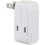 発煙ガードマイクロタップ 2個口 通電遮断機能付 オーム電機