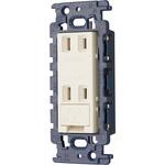 MLアースターミナル付ダブルコンセント(カバー付)( カセット) 明工社