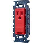 MLアースターミナル付接地コンセント(カバー付)(カセット)(赤) 明工社